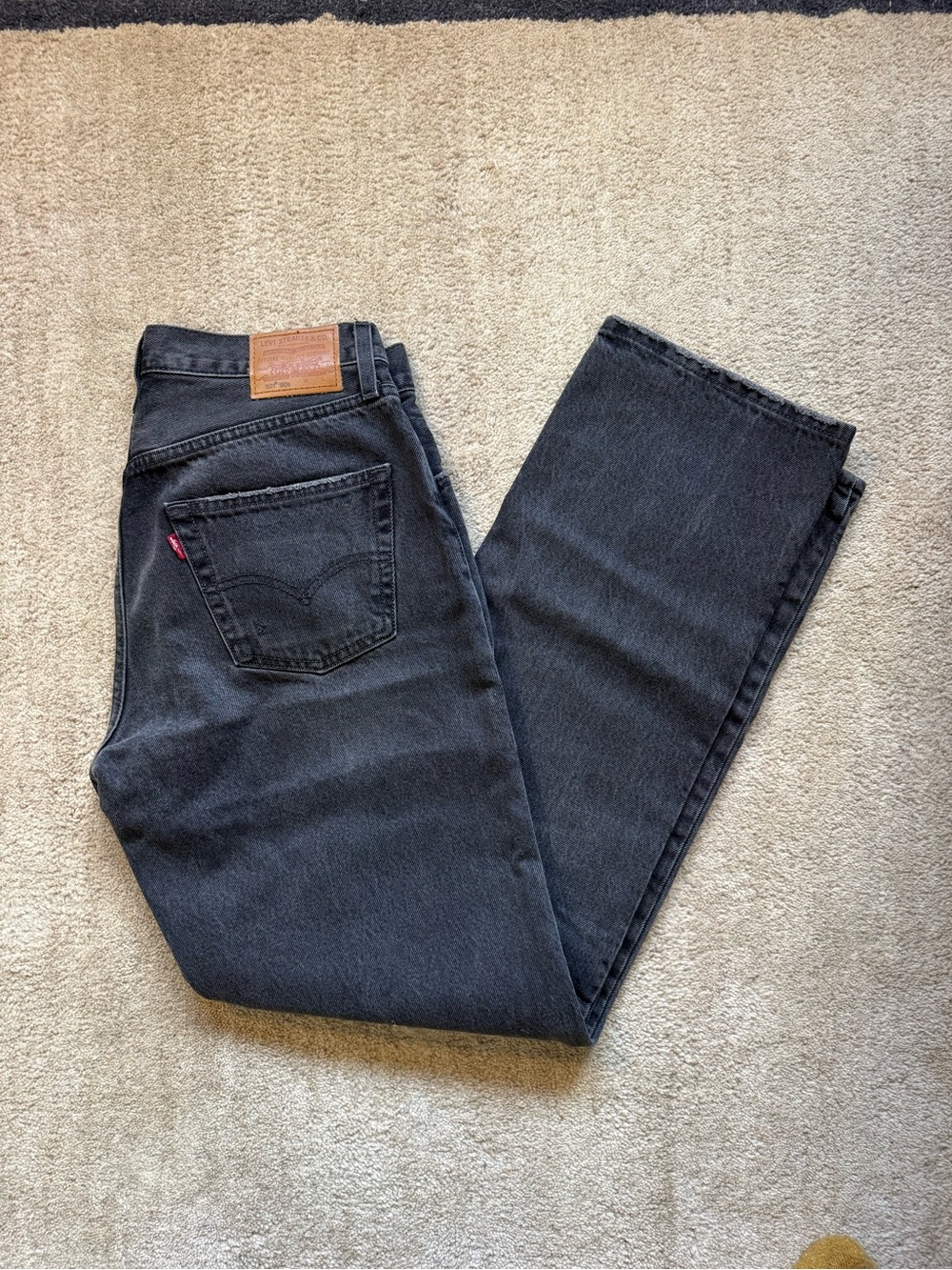 Levi's Black 501 90s Straight Jeans